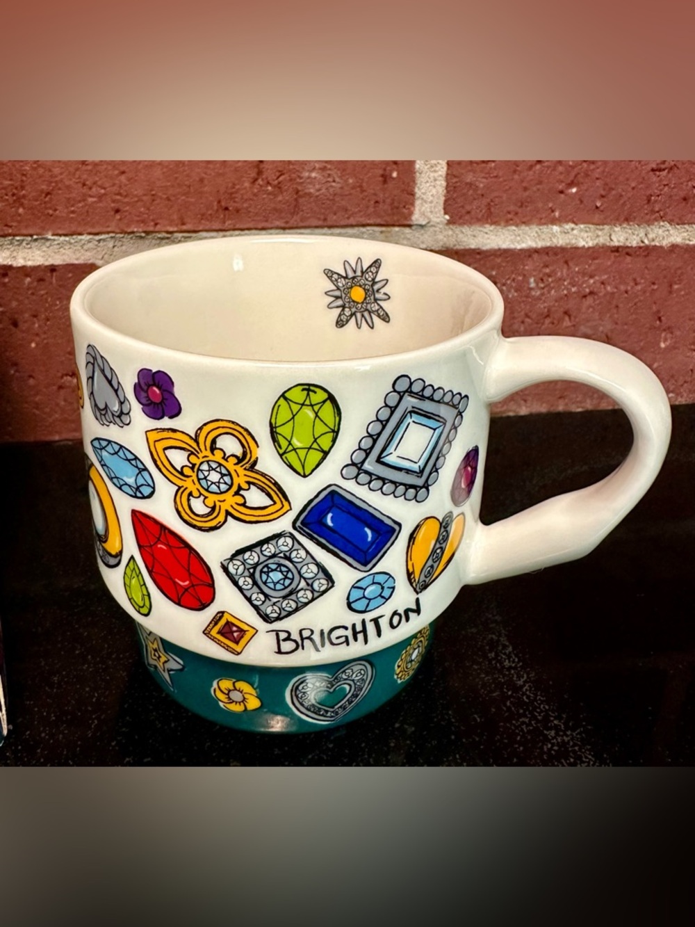 Brighton All You Need Is Love Stacking Cups Set of 3 Coffee Tea Mugs - Picture 5 of 8